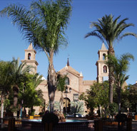 Torrevieja town square and church